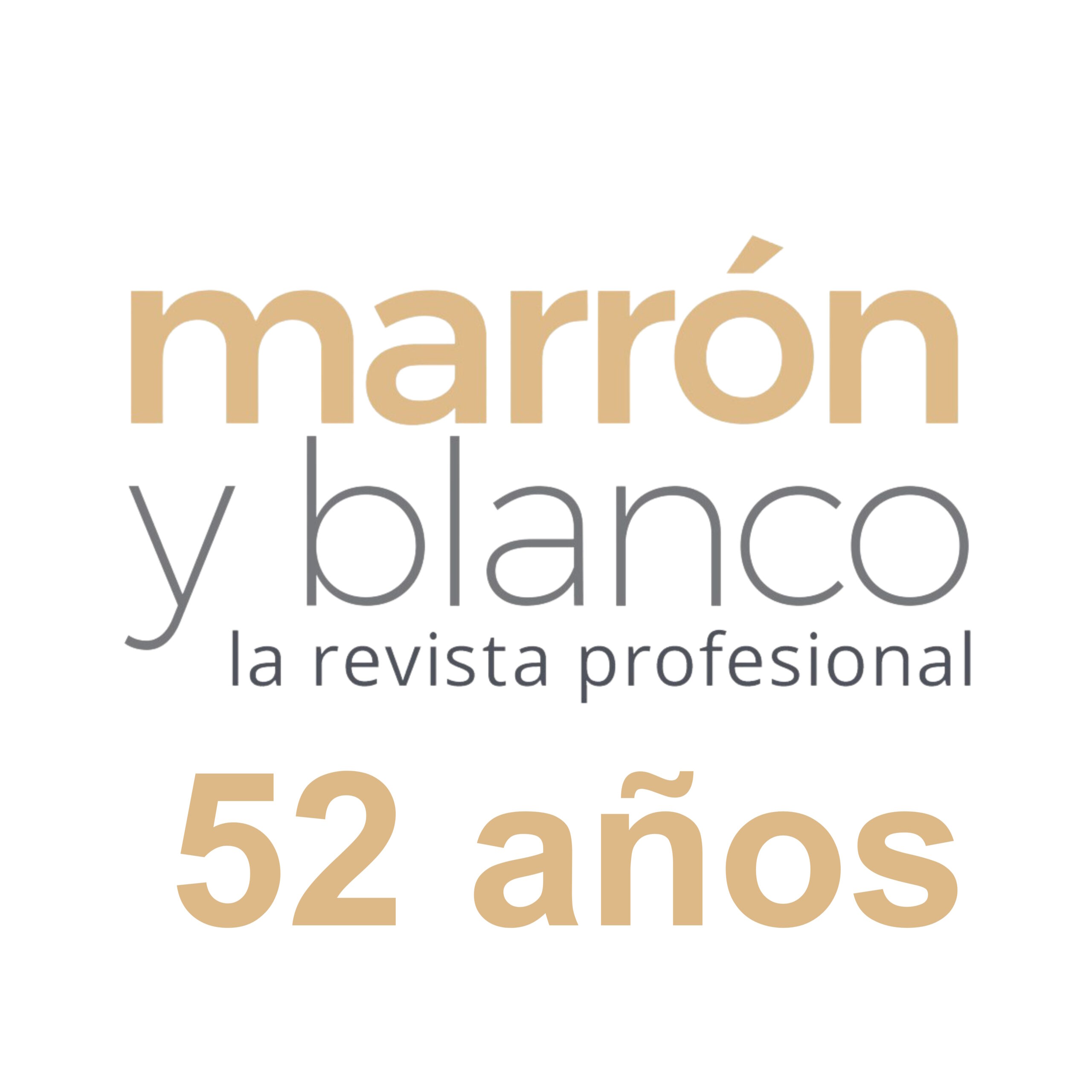 MARRÓN Y BLANCO